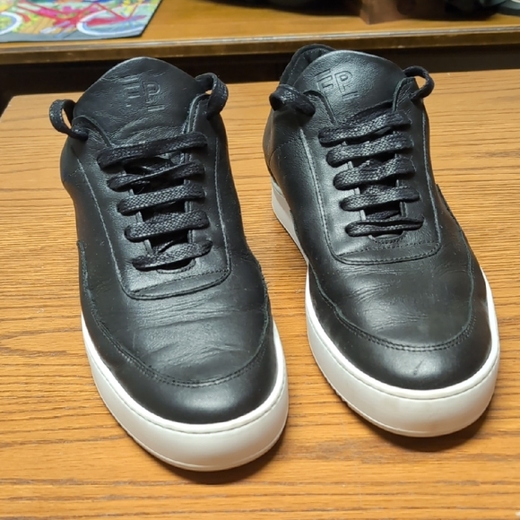 Filling Pieces Black Leather Men's Sneakers - Picture 1 of 10